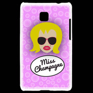 Coque LG Optimus L3 II Miss Champagne Blonde
