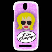 Coque HTC One SV Miss Champagne Blonde