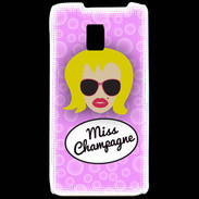 Coque LG P990 Miss Champagne Blonde