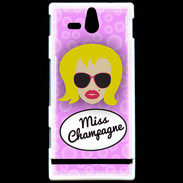 Coque Sony Xperia U Miss Champagne Blonde