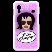 Coque Samsung ACE S5830 Miss Champagne Brune