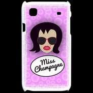 Coque Samsung Galaxy S Miss Champagne Brune