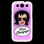 Coque Samsung Galaxy S3 Miss Champagne Brune