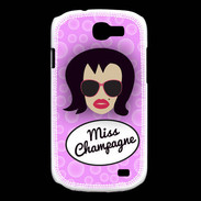 Coque Samsung Galaxy Express Miss Champagne Brune
