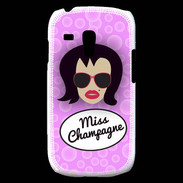 Coque Samsung Galaxy S3 Mini Miss Champagne Brune
