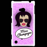 Coque Nokia Lumia 720 Miss Champagne Brune