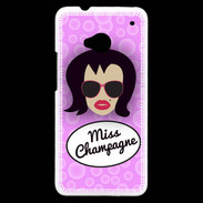 Coque HTC One Miss Champagne Brune