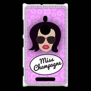Coque Nokia Lumia 925 Miss Champagne Brune