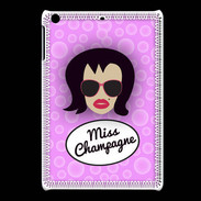 Coque iPadMini Miss Champagne Brune