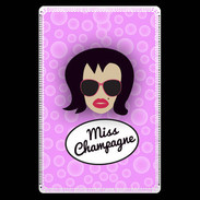 Etui carte bancaire Miss Champagne Brune