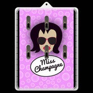 Porte clés Miss Champagne Brune