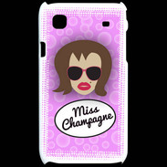 Coque Samsung Galaxy S Miss Champagne Chatain