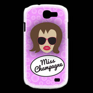 Coque Samsung Galaxy Express Miss Champagne Chatain