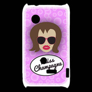 Coque Sony Xperia Typo Miss Champagne Chatain