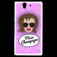 Coque Sony Xperia Z Miss Champagne Chatain