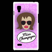 Coque LG Optimus L9 Miss Champagne Chatain