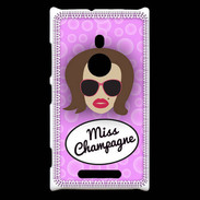 Coque Nokia Lumia 925 Miss Champagne Chatain