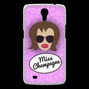 Coque Samsung Galaxy Mega Miss Champagne Chatain