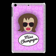 Coque iPadMini Miss Champagne Chatain