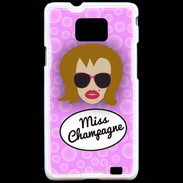 Coque Samsung Galaxy S2 Miss Champagne Rousse