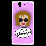 Coque Sony Xperia Z Miss Champagne Rousse