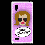 Coque LG Optimus L9 Miss Champagne Rousse