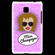 Coque LG Optimus L3 II Miss Champagne Rousse