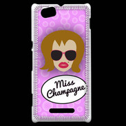 Coque Sony Xperia M Miss Champagne Rousse