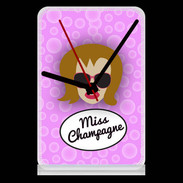 Pendule de bureau Miss Champagne Rousse