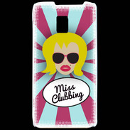 Coque LG P990 Miss Clubbing Blonde