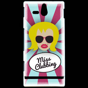 Coque Sony Xperia U Miss Clubbing Blonde