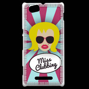 Coque Sony Xperia M Miss Clubbing Blonde