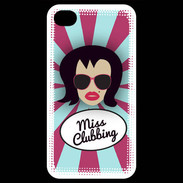 Coque iPhone 4 / iPhone 4S Miss Clubbing Brune