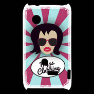 Coque Sony Xperia Typo Miss Clubbing Brune
