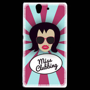 Coque Sony Xperia Z Miss Clubbing Brune
