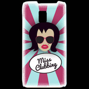 Coque LG P990 Miss Clubbing Brune
