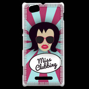 Coque Sony Xperia M Miss Clubbing Brune