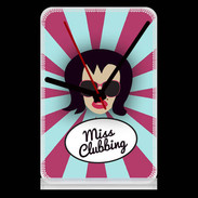 Pendule de bureau Miss Clubbing Brune