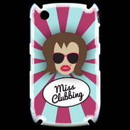 Coque Blackberry 8520 Miss Clubbing Chatain
