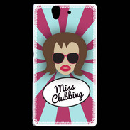 Coque Sony Xperia Z Miss Clubbing Chatain