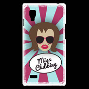 Coque LG Optimus L9 Miss Clubbing Chatain