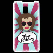 Coque LG P990 Miss Clubbing Chatain