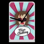 Pendule de bureau Miss Clubbing Chatain