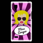 Coque LG Optimus L9 Miss Cougar Blonde