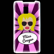 Coque LG P990 Miss Cougar Blonde