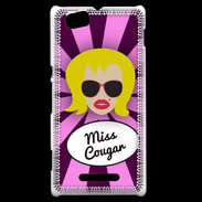 Coque Sony Xperia M Miss Cougar Blonde