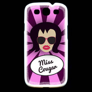 Coque Samsung Galaxy S3 Miss Cougar Brune