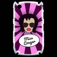 Coque Blackberry 8520 Miss Cougar Brune