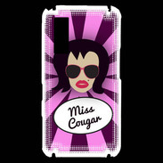Coque Samsung Player One Miss Cougar Brune