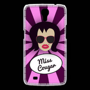 Coque Samsung Galaxy Mega Miss Cougar Brune